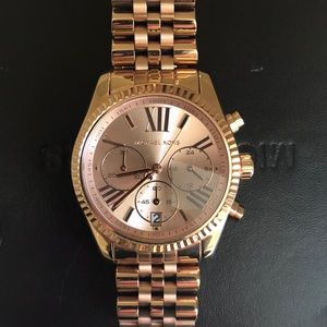 Michael Kors Lexington watch in rose gold